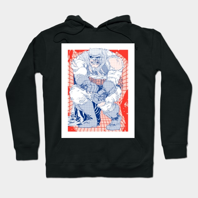 80's Knight Halftone Hoodie by SkipBroTees